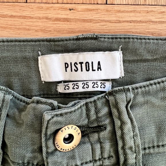 Pistola “Mara” green cropped pants. Size 25. - Picture 4 of 6